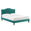 Lit plateforme en velours cendré Juniper Channel-1816866232-1816866233