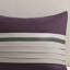 Édredon 7 pièces en faux suède - très grand, mauve et très doux mauve pour une chambre chaleureuse