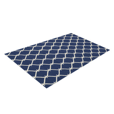 Belinda Geometric Wool Hand Woven Area Rug