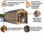 Dunster House Summerhouse 2.4m x 4m (8' x 14') Apex Roof Fully Pressure Treated RagePanda Modular