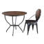 Chaise d'appoint en bois massif Cline