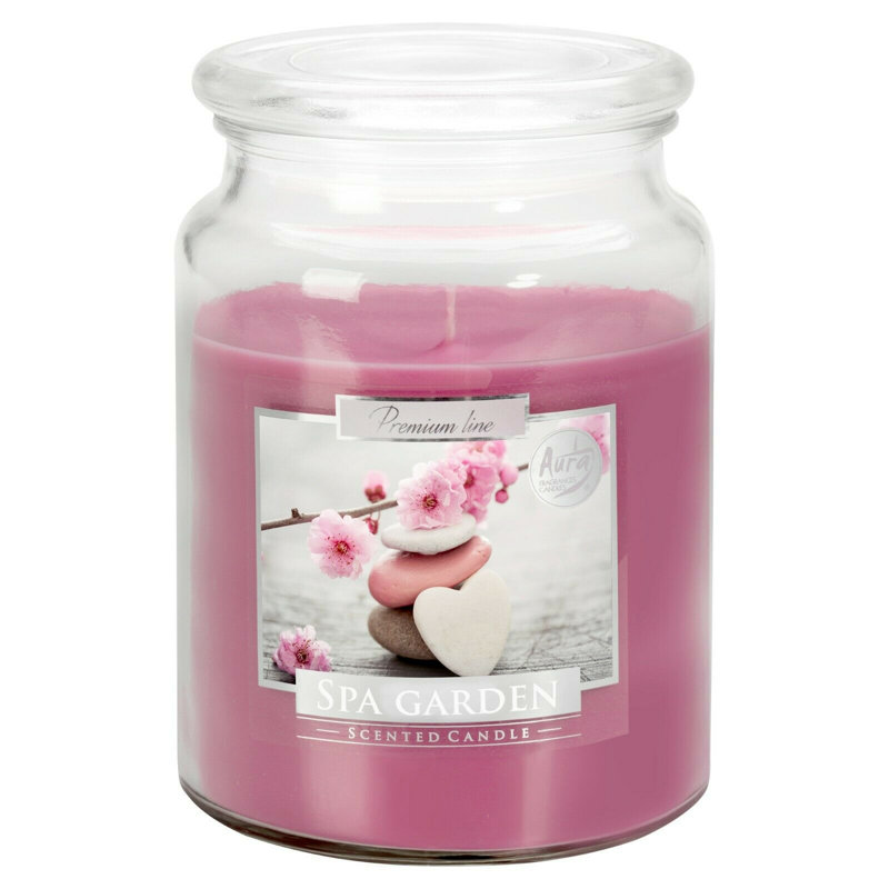 Sea Garden Scented Jar Candle with Glass Holder