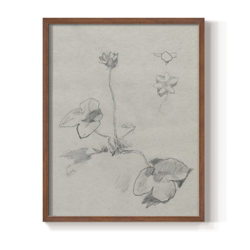 Reproduction d'art encadrée rétro SII - bois massif, H 21 po x l 17 po, Noyer