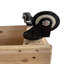 Jardinière mobile en bois avec roues verrouillables 40 po x 32 po x 12 po Jacia-1216911079