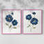 Coquelicots bleus - reproduction encadrée de qualité supérieure - prête à être accrochée - aucun clou requis - aucun clou requis-671805637-671805639