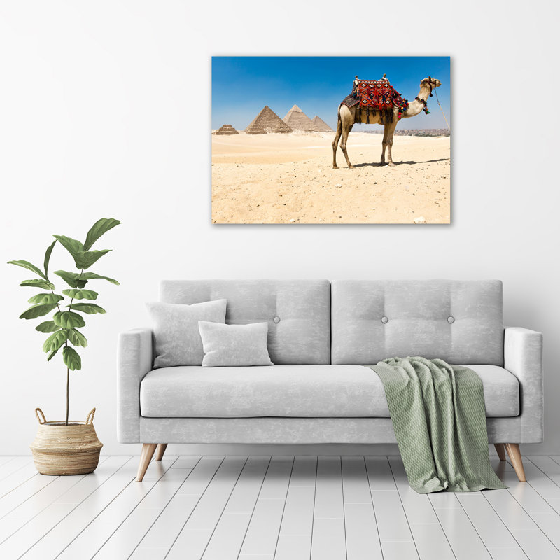 Camel In Cairo - Wrapped Canvas Print