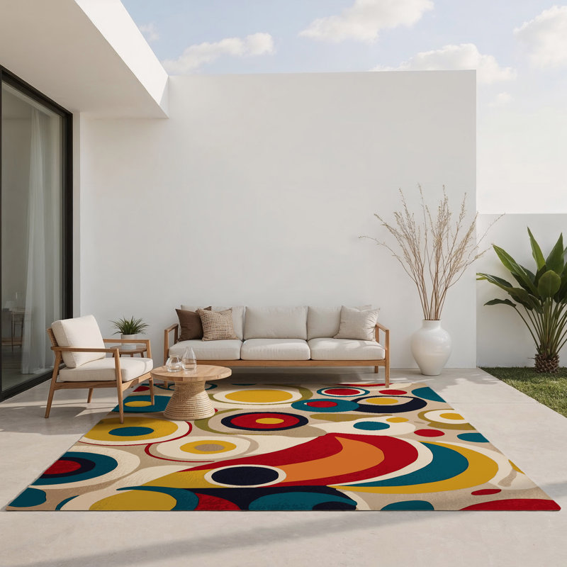 Bold Bounce Indoor And Outdoor Area Rug, Rectangle 5' x 7'