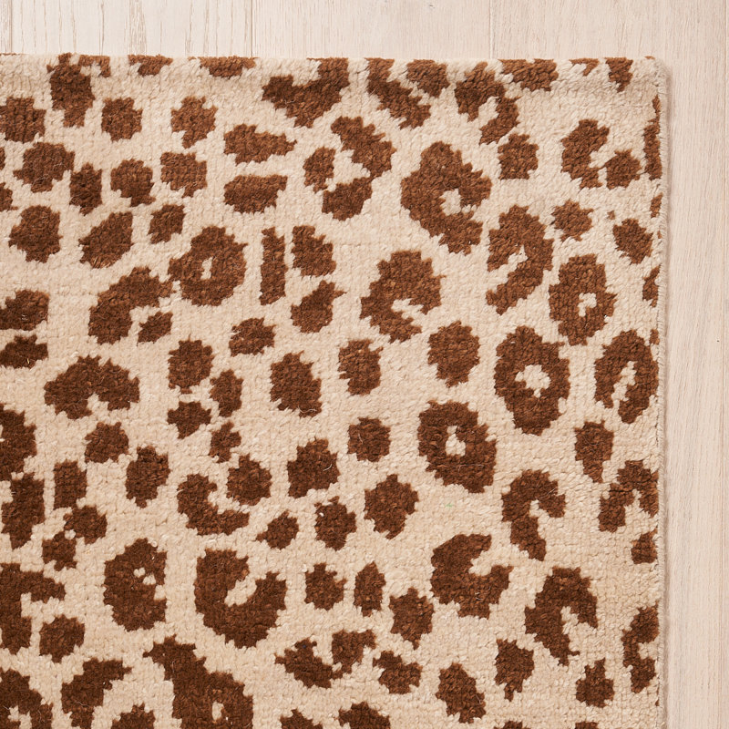 Iconic Leopard Hand-Knotted Rug, Rectangle 9' x 12'