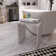 Solid Surface Shower Stool Freestanding Bathroom Stool Matte White