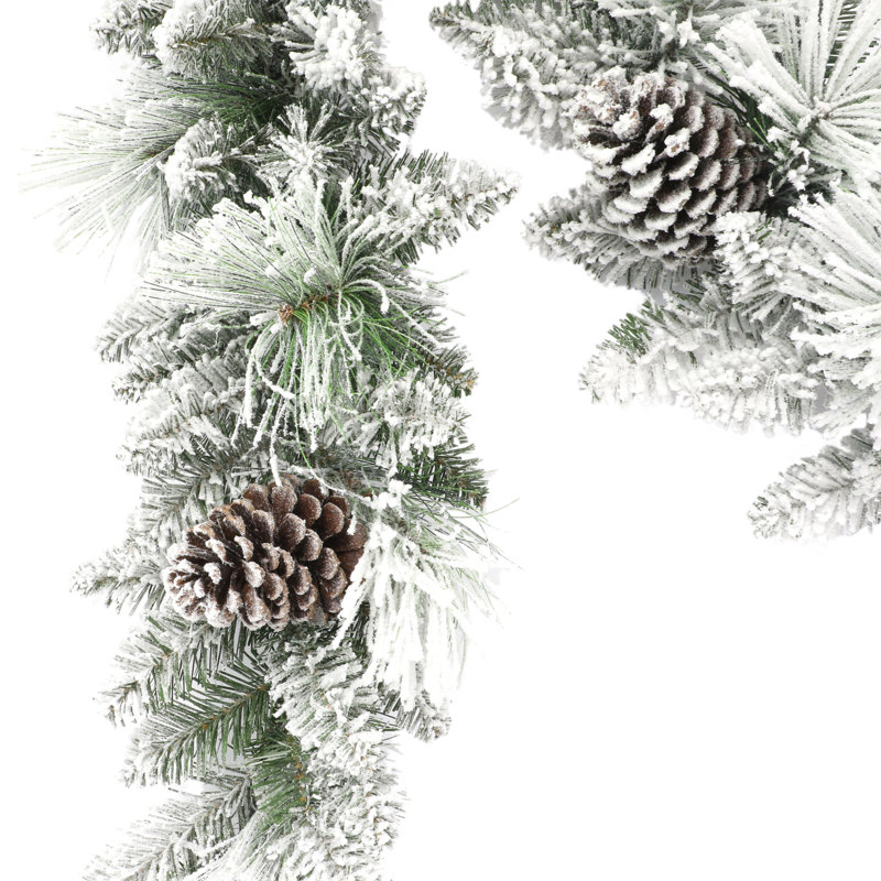 110'' in. Faux Spruce Garland
