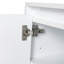 12" Bathroom Side Cabinet, Soft Close Doors, Float Mounting Design, Glossy White