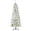 Sapin de Noël artificiel enneigé 6 pi avec des branches réalistes, 250 lumières DEL et 462 pointes