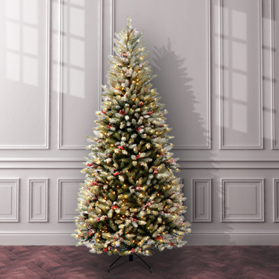 Dunhill Fir Slim Tree with Clear Lights