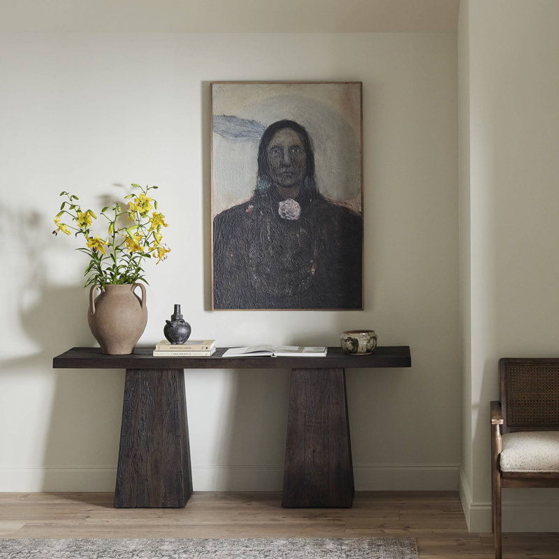 Atlas 70'' W Console Table, Smoked Alder