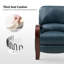 Fauteuil inclinable standard en cuir véritable Hardge-151355064