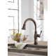 Cassidy™ Pull Down Touch Single Handle Kitchen Faucet with Side Spray