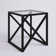 Calix Glass Top End Table
