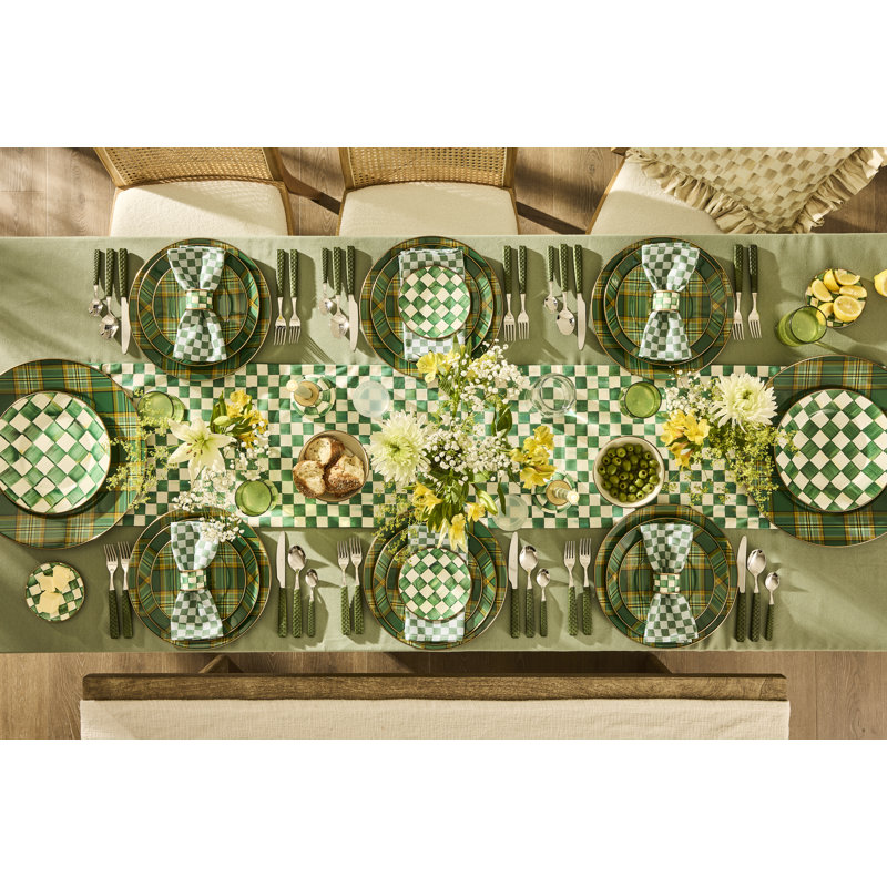 Dark Green Check Napkin