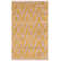 Aeris Hand Woven Cotton/Jute Chevron Rug in Natural/Yellow