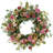 24" Artificial Chrysanthemum And Hydrangea Floral Spring Wreath   