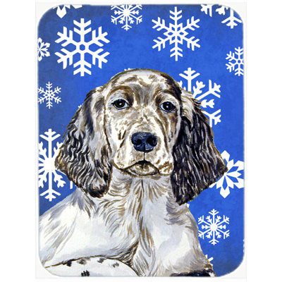 The Holiday Aisle Ashlynn English Setter Glass Cutting Board