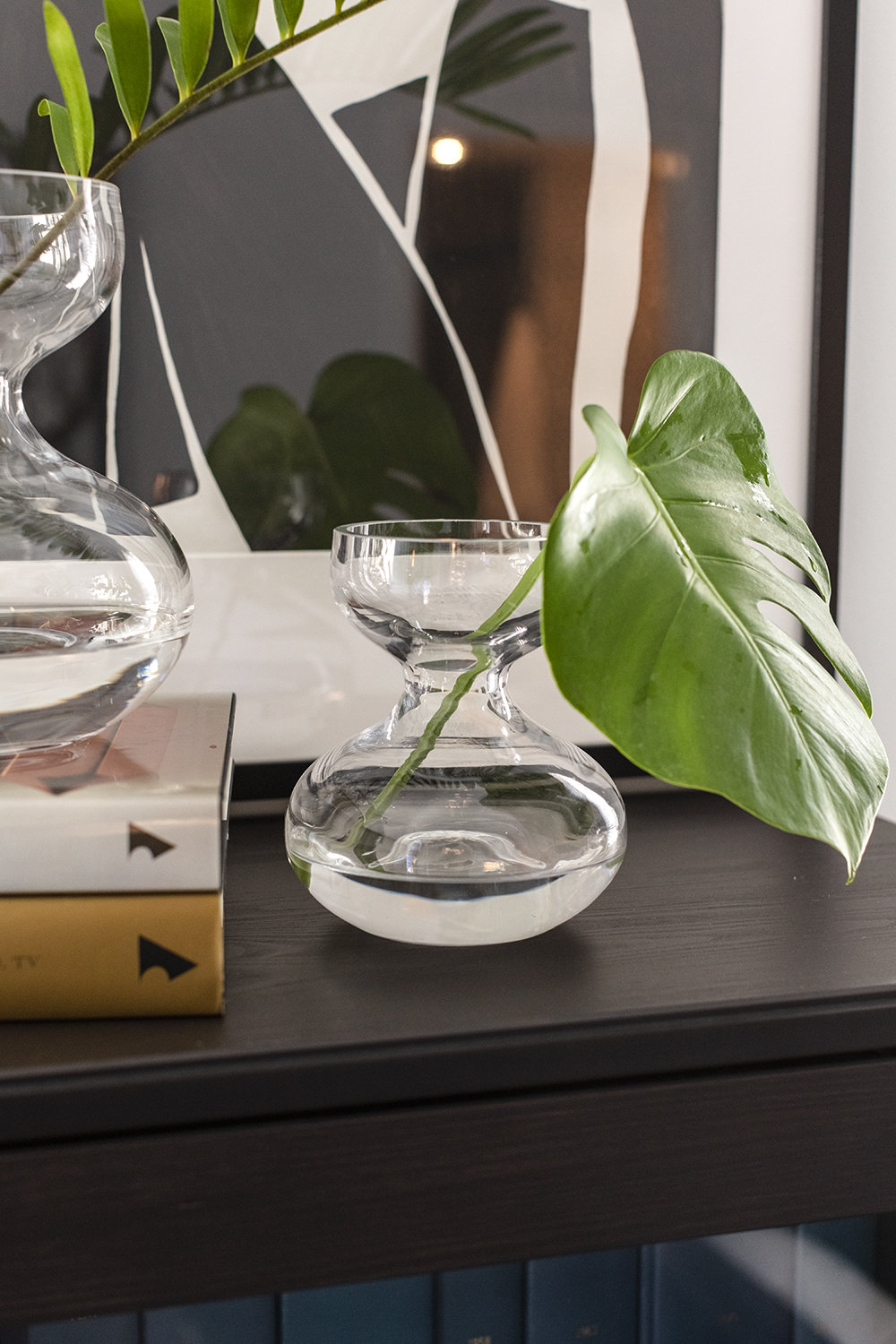 Eske Handmade Glass Table Vase, 6" H x 5" W x 5" D