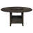 Kellea Round Dining Table with Removable Lazy Susan in Dark Cocoa