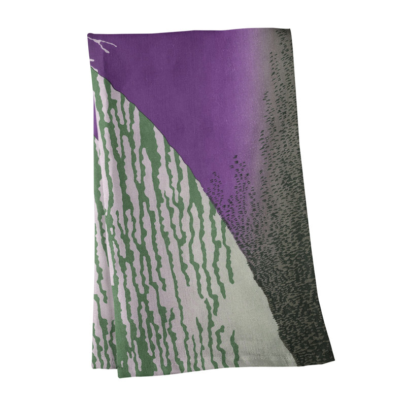 Hague Tea Towel Kitchen Towel, Purple/Green, Poly Twill