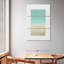Avery turquoise abstrait sur fond blanc-108598863