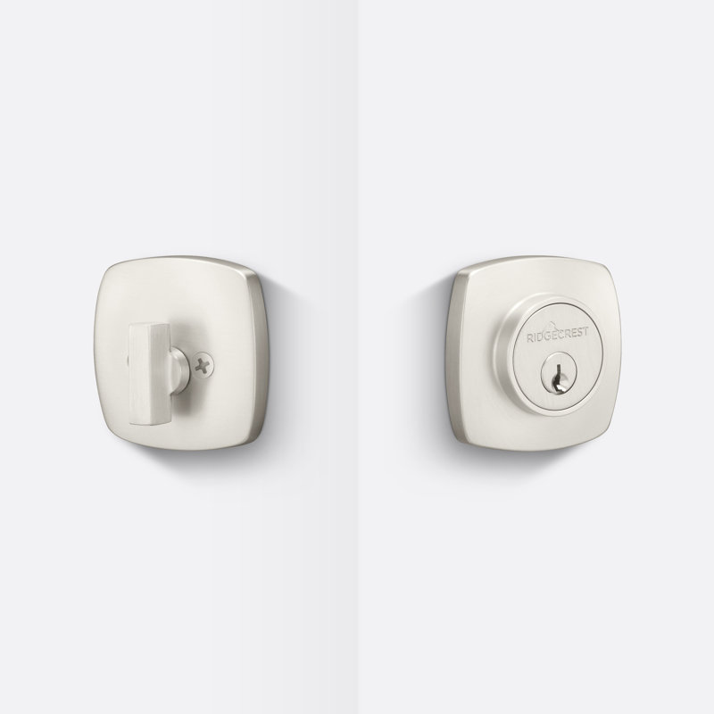 Forma Deadbolt, Satin Nickel, Satin Nickel