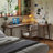Walnut L-Shaped Solid Wood desk-108679354-108679357