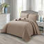 Bedspread Diamond Check Embossed Set with Pillow Shams, Textured All-Season Comfort, Single, Double, King & Super King-116481310-116481309