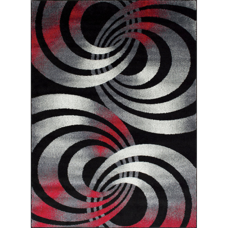 Tapis noir Zora