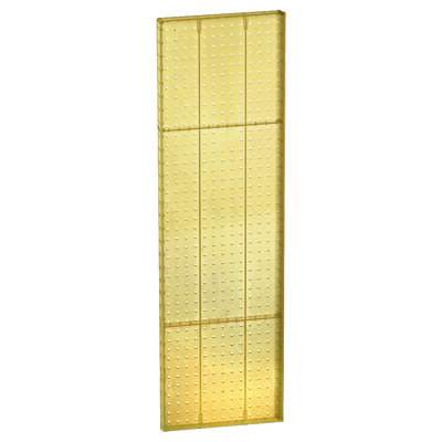 Azar Displays Pegboard Wall Panel Storage Solution, Size: 44"x 13.5", 2-pack In Yellow