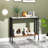 36" Console Table With Sintered Stone Tabletop & Open Shelf For Living Room