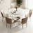 Simple White Round Sintered Stone Dining Table