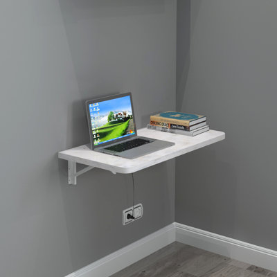 Litsa Solid Wood Base Floating Desk