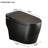 One Piece Smart Bidet Toilet in Black with Automatic Opening and Closing Seat, Warm Water Wash and Built In Dryer
