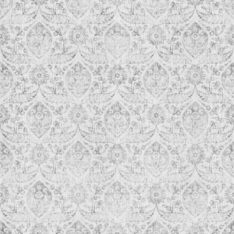 Agra Area Gray Easy to Clean Vinyl Mat, Rectangle 6 pi x 9 pi