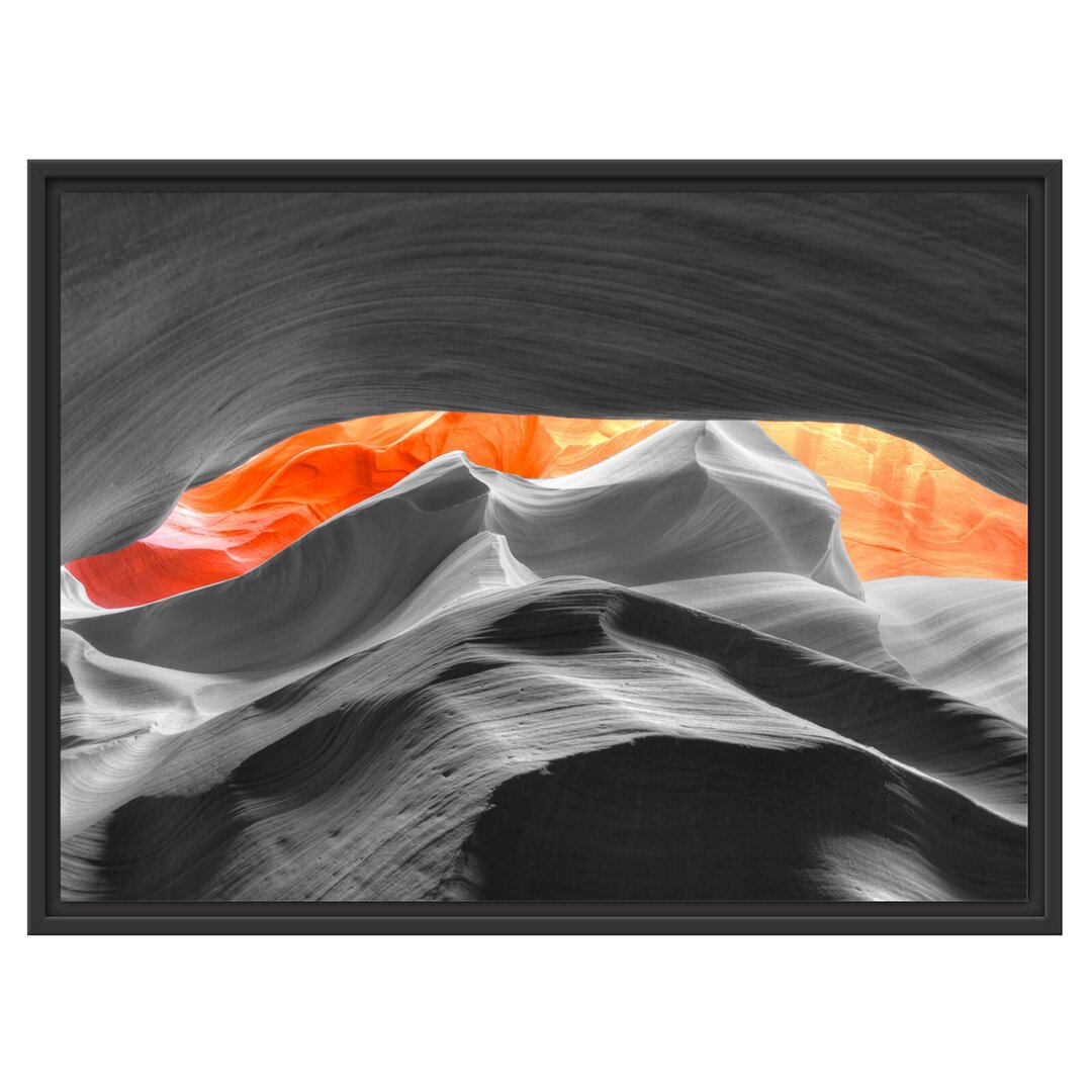 Gerahmtes Wandbild beeindruckender Antelope Canyon