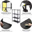 71.1cm W Metal Shelving Unit with Wheels
