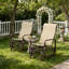 Ensemble de 2 chaises longues confortables