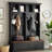 Farmhouse 4-In-1 Hall Tree With Wood Grain Bench - 2 Drawers & Coat Rack For Entryway-2073761250