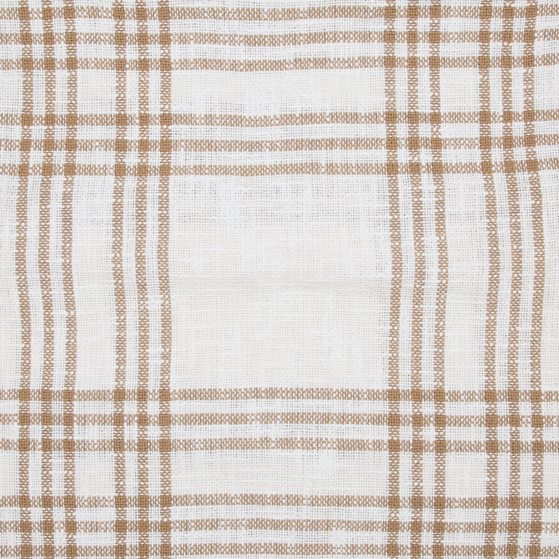 18x18 Wheat Plaid Embroidered Thanksgiving Pillow