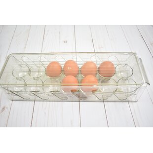 iDesign Plastic Egg Holder for Refrigerator with Handle and Lid, Fridge  Storage Organizer for Kitchen, Holds up to 14, 4.25 x 14.5 x 3, Clear -  Egg Separators 