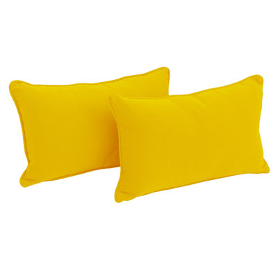 Cotton Blend Reversible Throw Pillow
