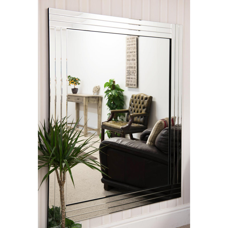 Wyatt Glass Flat Wall Mirror