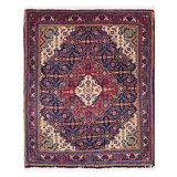Chinika Hand Knotted Wool Area Rug in Beige
