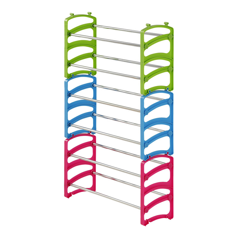 18 Pair Stackable Shoe Rack