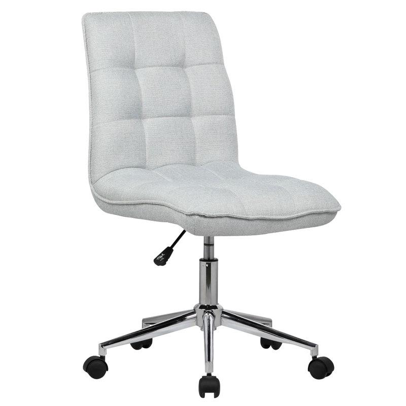 Zipcode Design Farrington Gurney Fabric Office Chair, Light Grey